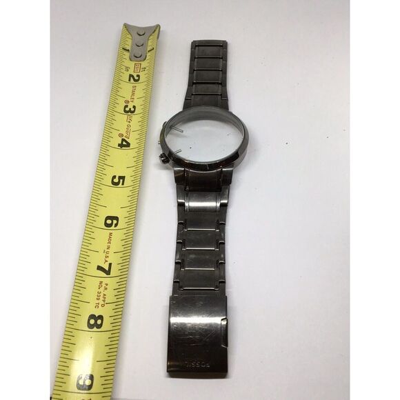 Authentic Fossil Watch Band Bracelet Links Case Use For Parts Used 26mm V799 - Picture 1 of 9